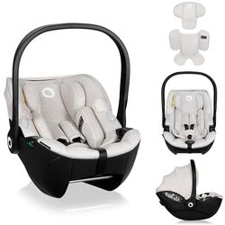 LIONELO MOXIE i-Size Siège Auto pour Bébé 40 à 87 cm, Groupe 0+ Orienté Dos à la Route, Appui-tête Réglable, Protection Latérale i-Size R129 (Beige)