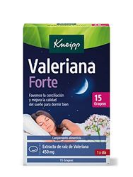 Kneipp Valeriana Forte, Solución para Conciliar el Sueño, Ayuda a Dormir en Caso de Estrés Ocasional, 15 Grageas