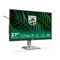 Philips 27B2G5200-27 inch Full HD monitor, height adjustable, speakers, Adaptive Sync (1920x1080, 75 Hz, 1x D-Sub, 1x HDMI 1.4, 1x DisplayPort 1.2, USB Hub) dark/gray