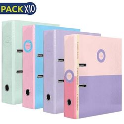 Pack 10 archivadores Palanca A4 Moonflower Pastel