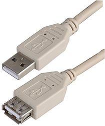 Pro Signal PSG91434 Câble USB 2.0 A mâle vers femelle 1 m Gris
