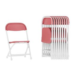 Flash Furniture Lot de 10 chaises Pliantes en Plastique pour Enfants, Bordeaux, Lot de 10