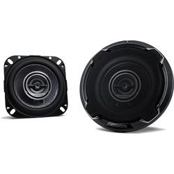 KENWOOD KFC-PS1096 Altavoces Coaxiales de 2 vías de 10 cm | Altavoces para el coche con Sonido Envolvente - Woofer con Diafragma de Polipropileno y Tweeter con Cúpula Balanceada