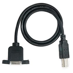 System-S Câble USB 2.0 Type B mâle vers Femelle - 50 cm - Noir