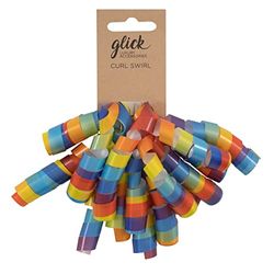 Glick Swirl Bow Rainbow Multi-Coloured, for Gift Wrapping, Arts and Crafts, CS01