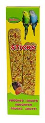 Bubimex - Palillos de Frutas para periquitos, Canarios y Otras Aves x2 – golosinas Ideales en recompensa – Mezcla de Semillas – Saludable y Sabroso – Juego de 6 x 75 g