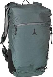 Salomon Atomic Backland 22+ Green/Grey Lichtgewicht skitourrugzak met roltopsluiting, alpine wandelrugzak met meer dan 22 l opbergruimte, robuuste en veelzijdige skirugzak met heupriem