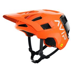 POC Kortal Race MIPS Casque Unisex-Adult, Fluorescent Orange AVIP/Uranium Black Matt, L (59-62cm)