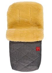 Natura - Saco de casaco de pele de cordeiro, cinzento