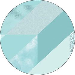 Bonateks, Ronde digitaal bedrukte muismat, antislip onderkant, voor kantoor en thuis, diameter: 22 cm