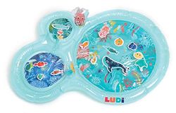 Ludi - Zeewatermat - Grote sensorische activiteitenmat voor baby's - Ontwikkeling van de motoriek - 16 zeedieren - Vanaf 10 maanden