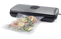 Ellrona vf50 sottovuoto goffrati per conservare naturale senza conservanti/struttura sigillata 30 cm di larghezza/con 5 sacchetti per gratis schermo e 1 rotolo di pellicola gratis, ideale per sous vide cottura