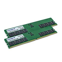 Integral 64 GB DDR5 PC DIMM RAM-kit (2 x 32 GB) 5 600 MHz PC5-44800 CL46 stationär dator/dator minnesmodul