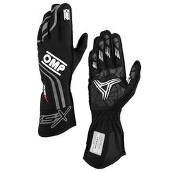Ompracing Omp Kart Gloves Ks-X FIA 8877-2022 Black, Size 006, Kids