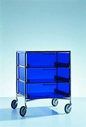 Kartell Mobil, plast, blå, 47,5 x 98 x 67 cm