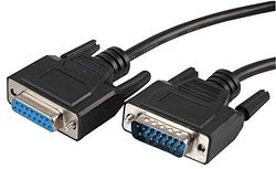 PRO SIGNAL PS11246 15 Pin D-Sub (DB15) Male to Female Lead, 2m