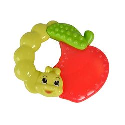 ABC 104010171 - Bitring Frukt - ABC Bitring som Ser ut Som ett Äpple eller ett Hallon, 8 cm, Från 3 månader