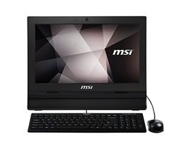 MSI Pro 16T 10M-079XEU, Ordenador All In One 16” HD, Intel Celeron 5205U, 4GB DDR4, 256G M.2 PCIe SSD, sin Sistema operativo, Color Negro