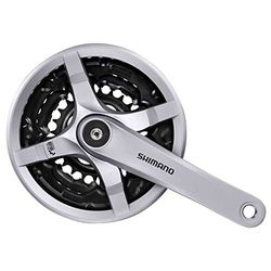 SHIMANO Fc-ty501 Vierkant 6/7/8-fach Bielas, unissexo para adultos, prata, 175 mm
