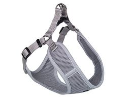 Nobby Imbracatura in Rete con Striscia Riflettente, Grande, Grigio