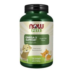 NOW Foods Pets, Omega-3 Support - 180 softgels