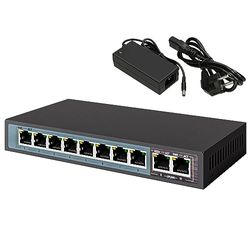 Extralink CERES EX-SF1008P 8 portar 10-100 MBPS PoE-omkopplare 802.3AF 96W 15.4W PER - switch - portportar: