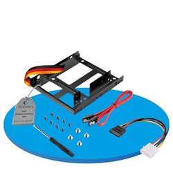 sonero® Conjunto de Marco de Montaje SSD, 2X 2.5 SSD a 3.5" Incl, Accesorios