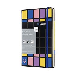 Moleskine Carnet Dropbox grand format pages blanches noir