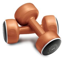 Body Sculpture 4kg Smart Dumbells 2 x 2 kg (4 kg Coppia) Unisex, Bronzo, Taglia Unica