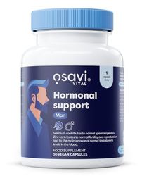 Osavi Hormonal – 30 Vegan Capsules | KSM–66® Ashwagandha, Selenium & Zinc for Male Fertility & Testosterone Support | Protects Cells from Oxidative Stress, Supports Reproductive Health