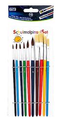 TSI Brush, Coloured, Haarpinsel 1,2,3,4,6,1-Borstenpinsel 6,8,10,12