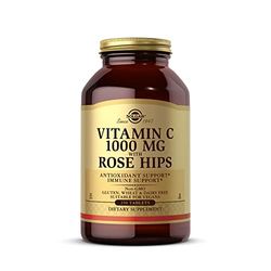 Solgar Vitamin C 1000 mg with Rose Hips Tablets - Pack of 250 - Supports Immunity - For Tiredness and Fatigue - Collagen Formation Support - Vegan