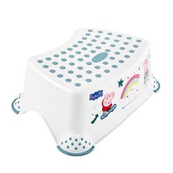 keeeper Scaletta "Peppa Pig", Da 3 a 14 Anni circa, Funzione Antiscivolo, Tomek, Nordic White (Bianco)