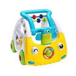 Nuby Andador Interactivo para Bebés con Luces y Sonidos, Andador de Empuje en 3 Etapas, más de 6 Meses, Perfecto para todas las Etapas del Juego, desde Estar Sentado Hasta Estar de pie y Caminar