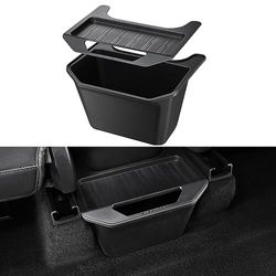 BASENOR Tesla Model Y Organizer voor middenconsole achterin TPE-opbergbox voor de achterbank met antislipdeksel middenachterbak 2e rij stoelorganizer voor Model Y-accessoires Gen 2