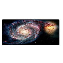 Morian Gaming muismat 300 * 900 * 3 mm dromerige sterrenhemel antislip en waterdichte computermuismat met gestikte randen voor gaming, kantoor en thuis (G-633)