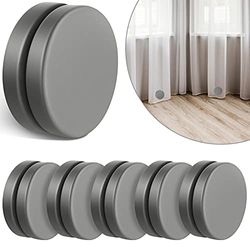 Jetec 6 Pairs Outdoor Curtain Weights Waterproof Magnetic Drapery Weights for Home Decor Bathroom, Shower, Liner, Flags Tablecloth to Stop Wind (Grey)