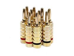 Monoprice banana plugs gesloten schroef