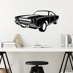 Stylish Black Decorative Metal Wall Accessory, 60 x 30 cm, 100% Metal, 1.5 mm Thickness, Lightweight (0.66 kg), Perfect for Modern Home Decor