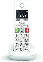 Gigaset E290 - Teléfono inalámbrico para personas mayores - con botones grandes - pantalla grande, botones de marcación directa, función de amplificador para una escucha extra fuerte, blanco