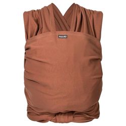Hoppediz Écharpe de portage extensible, pour les nouveau-nés et les prématurés, 100% coton bio, cuivre 4.6 m
