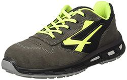 U-Power Red Lion® Yellow, Leather Sapatos de segurança, sapatilhas desportivas leves anti-perfurações unissexo, sola bast, inserção Infinergy, com biqueira de alumínio, Yellow 44