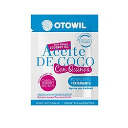 OTOWIL Otowil Aceite de Coco 10ml. El aceite de coco de Otowil hidrata el cabello seco. Con su fórmula natural deja el cabello sedoso, fácil de desenredar y evita las puntas abiertas. 10 ml