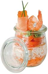 Weck Lot de 12bocaux avec joints, pinces et couvercles 80 ml