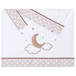 Pekebaby Moon – Triptyque draps Coton voiture, 35 x 75 cm 35 x 75 cm Lin