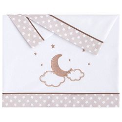 Pekebaby MOON LINO - Triptisk bomull billakan (35 x 75 cm)