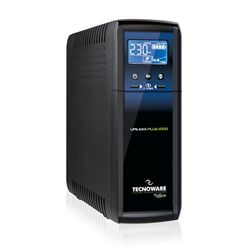 Tecnoware UPS EXA PLUS 1000, Sistema de Alimentación Ininterrumpida 1000VA, Protección contra apagón para Professional PC y Consola Gaming, AVR, USB, Autonomía 10min PC Gaming-30min Consola Gaming