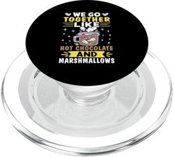 Vamos juntos como chocolate caliente y malvaviscos PopSockets PopGrip para MagSafe