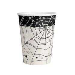 Amscan 9911669-66 8 bekers Spiderweb papier 250 ml