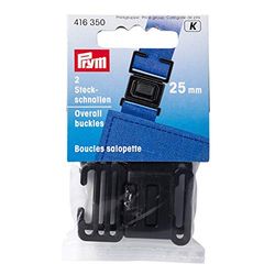 Prym Buckle Clip, Black, 35 mm, Schwarz, 2 Stück